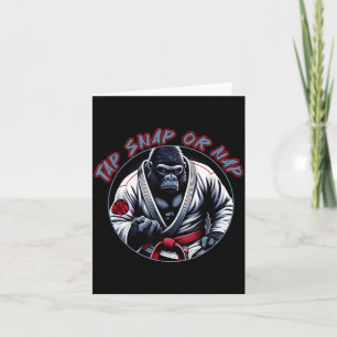 Cartão Toque Snap Ou Cochilo Engraçado Jiu Jitsu Combat B