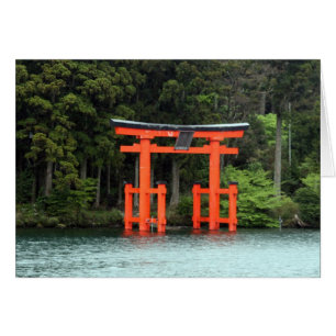 Cartão torii do hakone