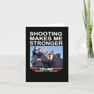 Cartão Torna-Me Mais Forte A Camisa Trump 2024