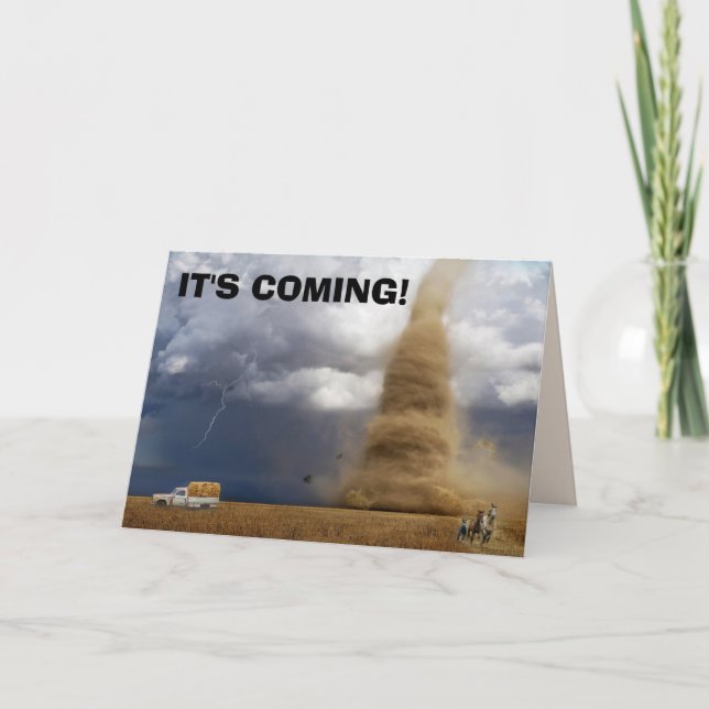 CARTÃO TORNADO FUNNY BIRTHDAY CARDS (Frente)