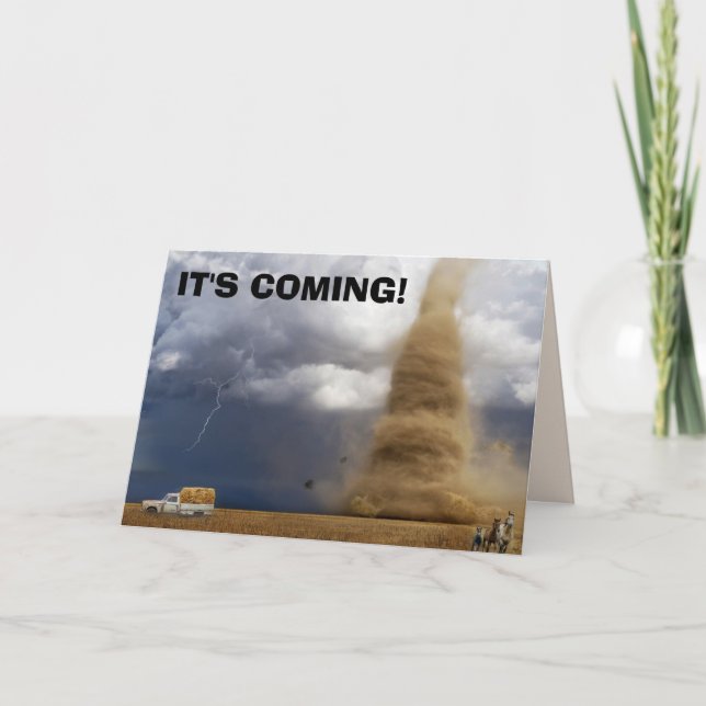 CARTÃO TORNADO FUNNY BIRTHDAY CARDS (Frente)