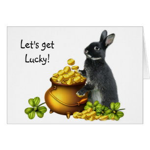 Cartão Tornando-se Sortudo