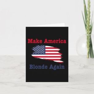 Cartão Torne a América loira novamente Trump 2025