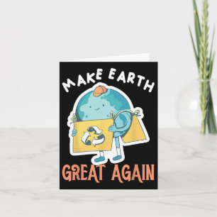 Cartão Torne a Terra Grande Novamente Dia da Terra Planet