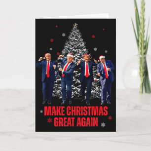 Cartão Torne o Natal Grande Novamente Papai Noel Trump Da
