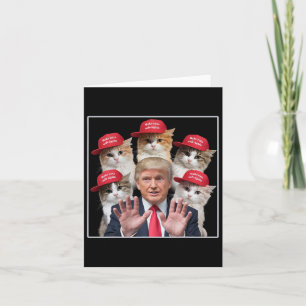 Cartão Torne Os Gatos Seguros Novamente Trump 2024 Red Ha