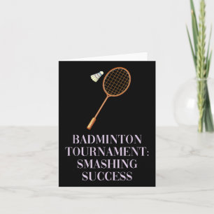Cartão Torneio de Badminton_ Sucesso Esmagador Sc Acadêmi