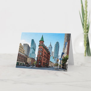 Cartão Toronto Canada Gooderham Building Watercolor
