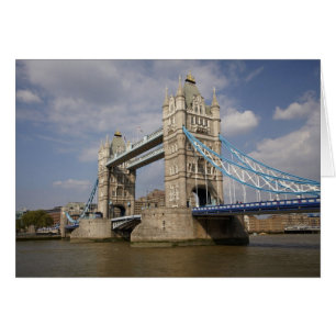 Cartão Torre da Ponte e Rio Tâmisa, Londres,