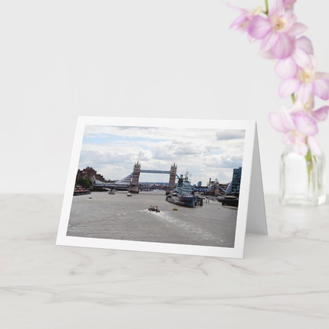 Cartão Torre da Ponte Vista, Londres, Inglaterra (Orquídea)