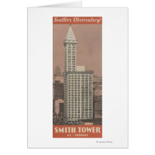 Cartão Torre de Smith, o obervatório de Seattle