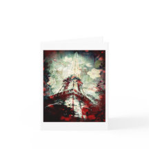 Torre Eiffel, floral sonhador, vazio