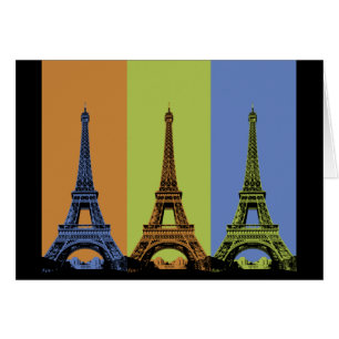 Cartão Torre Eiffel no Triptych de Paris
