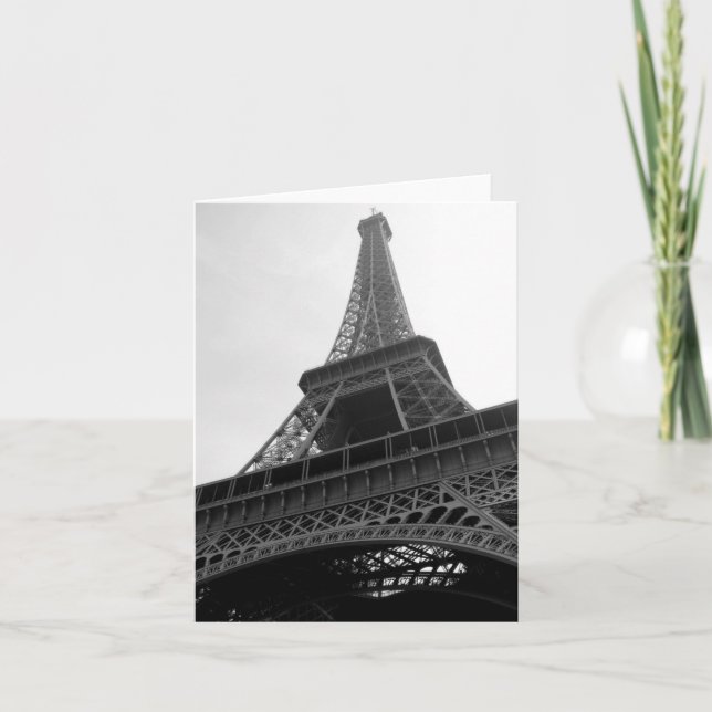 Cartão Torre Eiffel - notecards vazios (Frente)