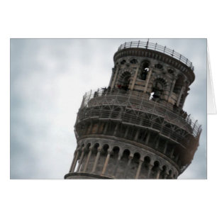 Cartão Torre inclinada de Pisa