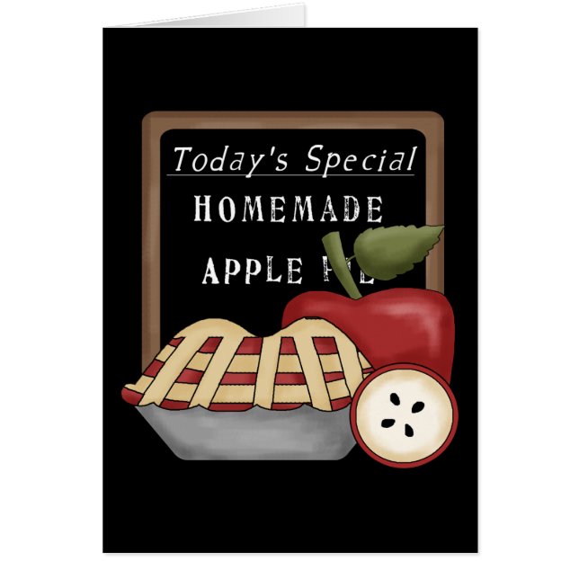 Cartão Torta de Apple caseiro (Frente)