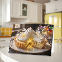 Torta de Creme de Banana Cristal Brilhante Pensand