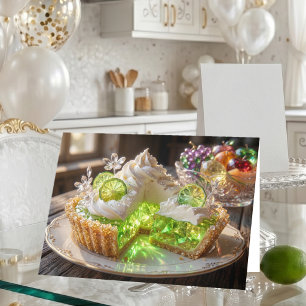 Cartão Torta de Limão Taiti com Chave de Cristal Brilhant