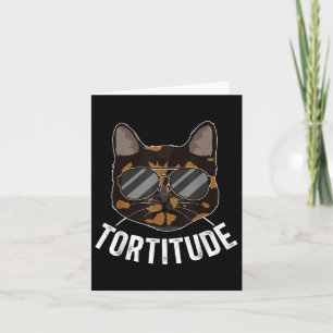 Cartão Tortitude Tortie Proprietário do Cat TortoisesInfe