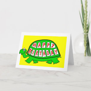 Cartão Tortoise Happy Birthday