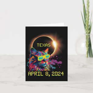 Cartão Totalidade Total Eclipse Solar Cat. 8 de abril de 