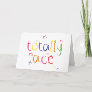 Cartão Totally Ace congratulations