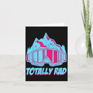 Cartão Totalmente 'Rad', óculos Retro Esqui Vintage 80s 9