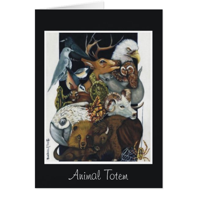 Cartão Totem animal (Frente)