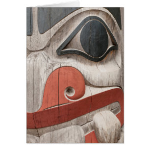 Cartão Totens no Museu do Centro de Patrimônio Haida