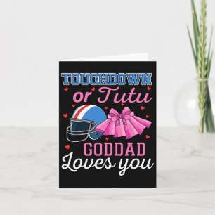 Cartão Touchdown Ou Tutu Goddad Te Ama De Futebol