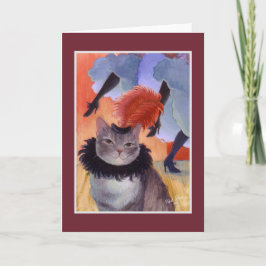 Cartão Toulouse-Lautrec Moulin Rouge Cat