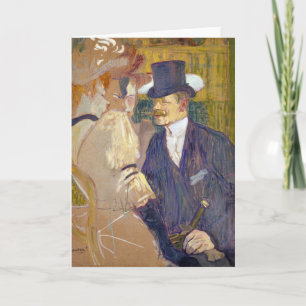 Cartão Toulouse-Lautrec - O Inglês no Rouge