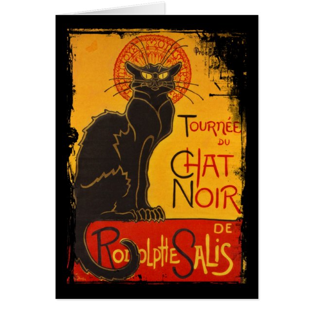 Cartão Tournee du Chat Noir (Frente)
