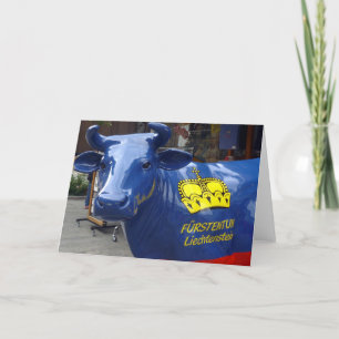 Cartão touro do liechtenstein