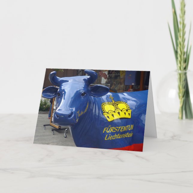 Cartão touro do liechtenstein (Frente)