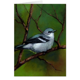 Cartão Toutinegra: Arte dos animais selvagens no Pastel