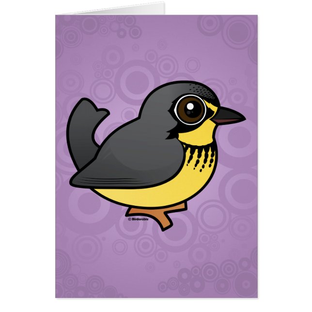 Cartão Toutinegra de Birdorable Canadá (Frente)