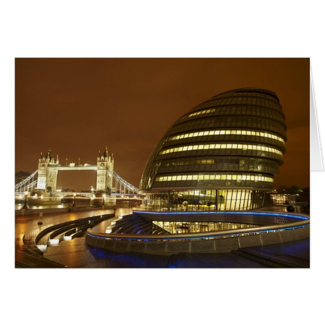 Cartão Tower Bridge e Greater London Authority (Frente Horizontal)
