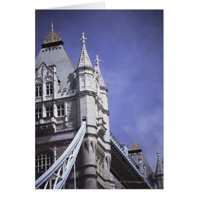 Cartão Tower Bridge em Londres, Inglaterra (Frente)