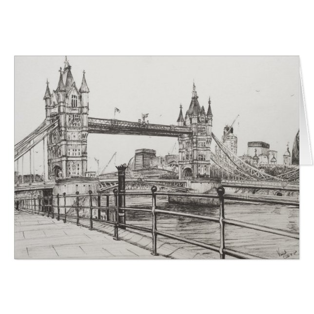 Cartão Tower Bridge London 2006 (Frente Horizontal)