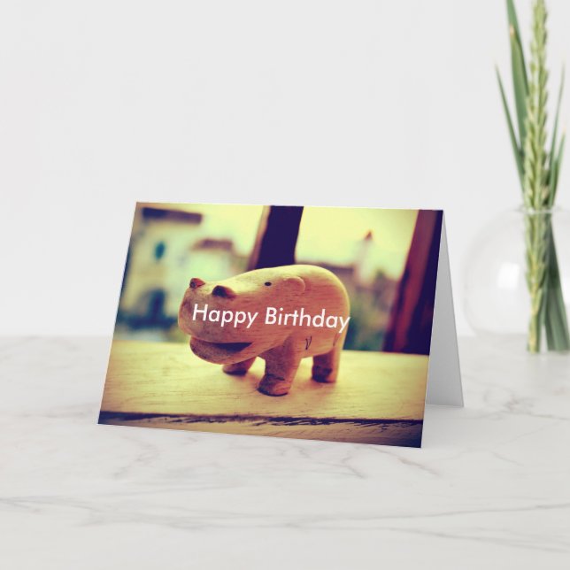 Cartão Toy Hippo Bonito (Frente)