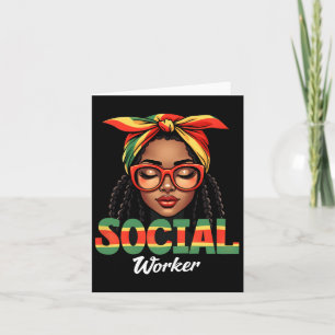 Cartão Trabalhador Social Trabalho Social Mulheres Menina