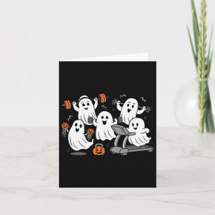 Cartão Trabalhando Com Malhação De Camisa De Halloween De