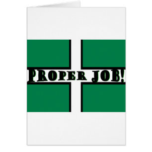 Cartão Trabalho apropriado - Devon