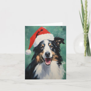 Cartão Trabalho de arte de pintura de pincel de Natal