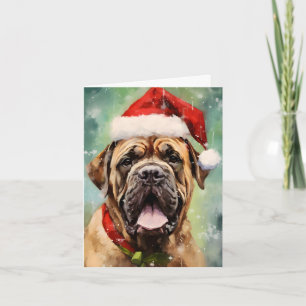 Cartão Trabalho de arte de pintura de pincel de Natal Mas