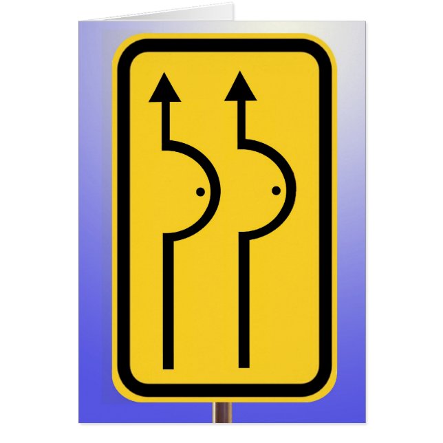 Cartão Trabalho de estrada adiante (Frente)