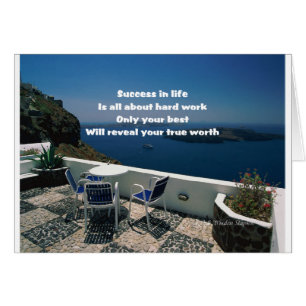 Cartão Trabalho duro