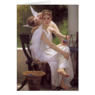 Cartão Trabalho Interrompido, William-Adolphe Bouguereau