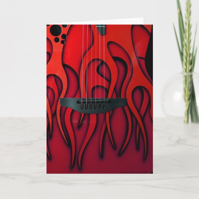 Cartão Trabalhos da guitarra (Frente)